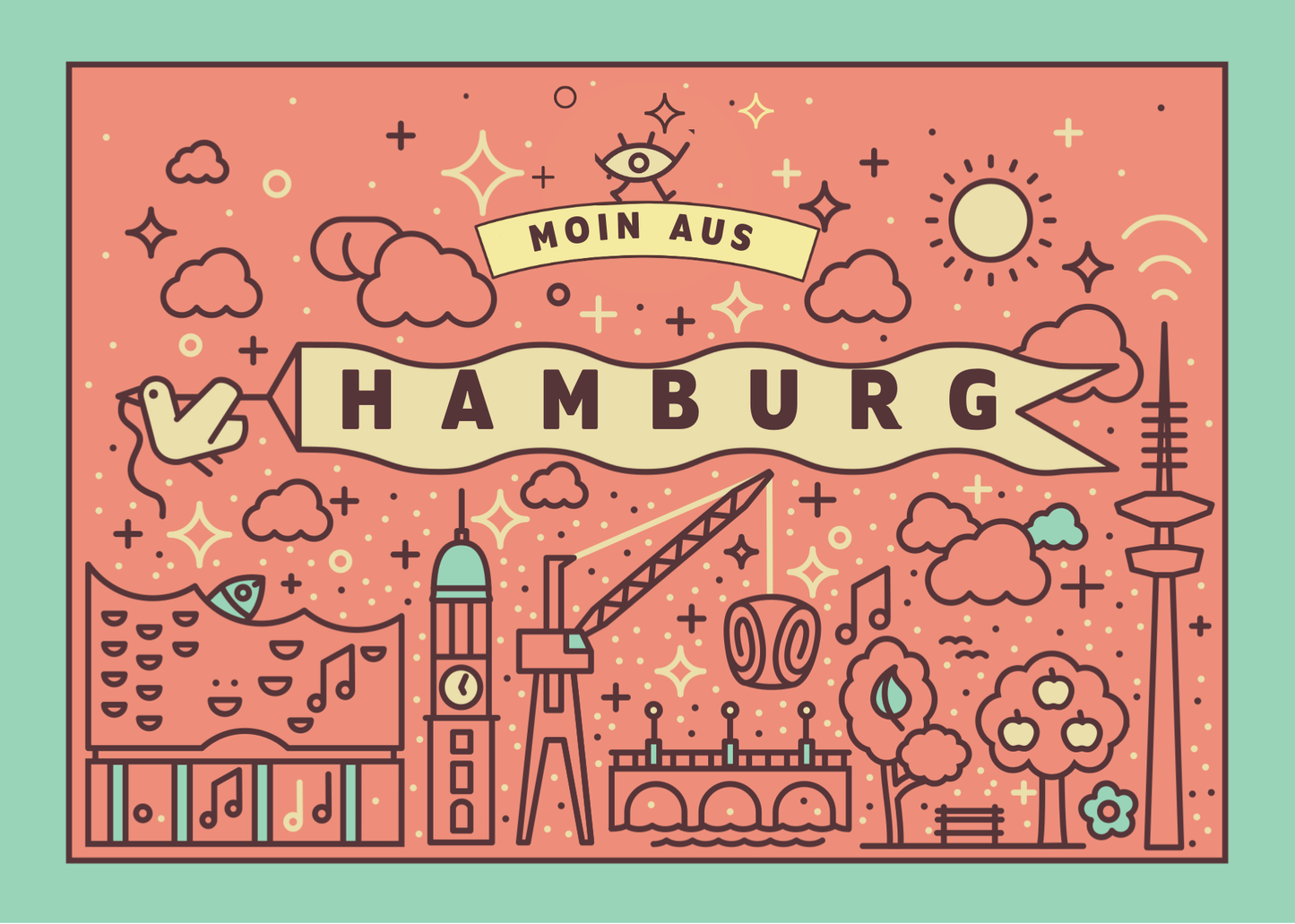 Postkarte Hamburg